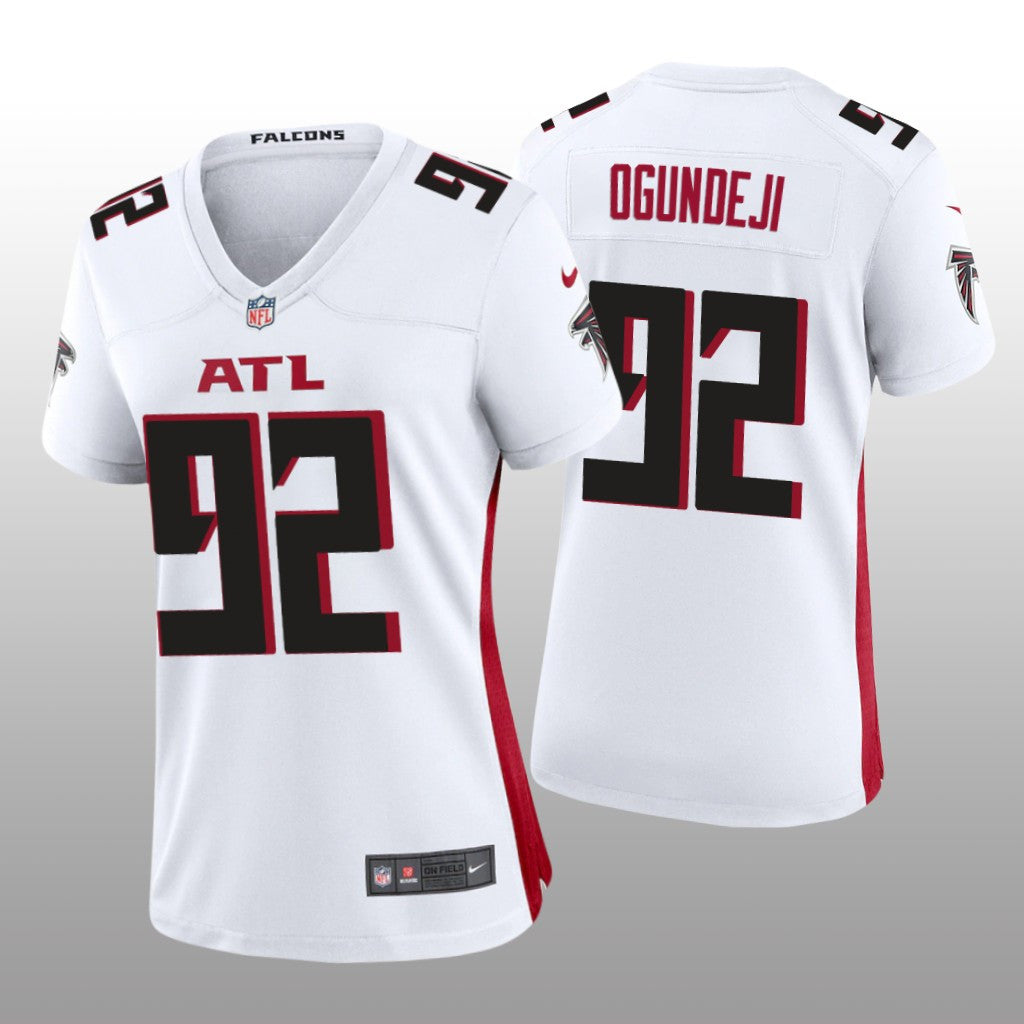 Atlanta Falcons Adetokunbo Ogundeji White Jersey Game Women's