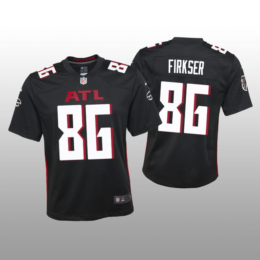 Atlanta Falcons Anthony Firkser Black Jersey Game Youth
