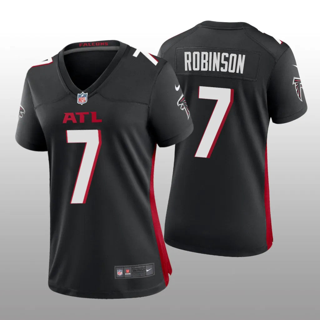 Atlanta Falcons Bijan Robinson Black Jersey Game Women's