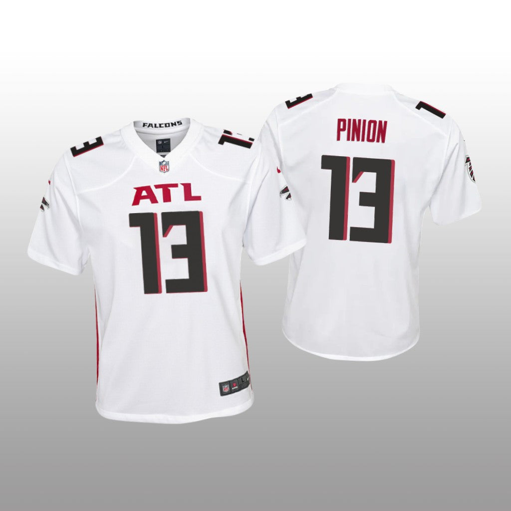 Atlanta Falcons Bradley Pinion White Jersey Game Youth
