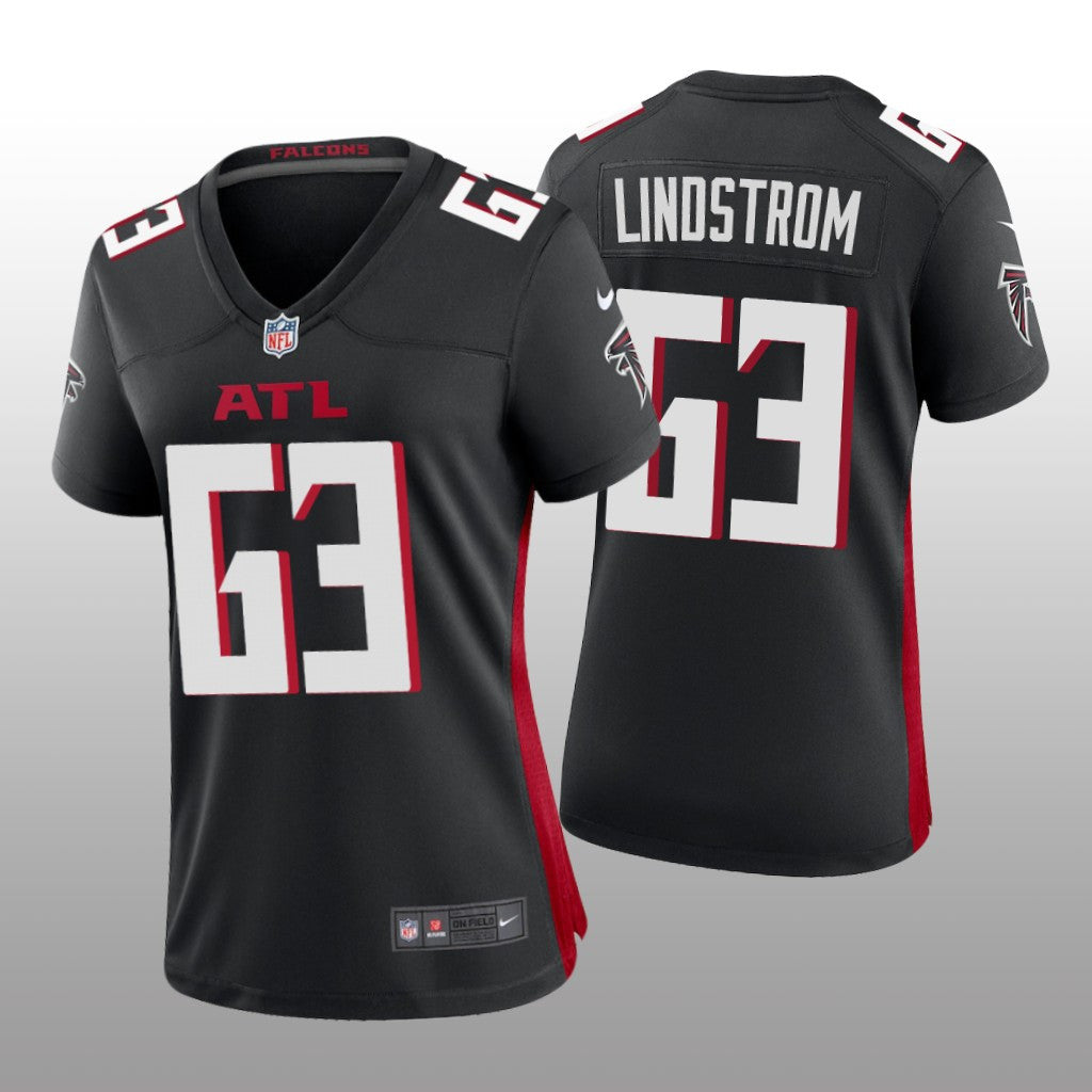 Atlanta Falcons Chris Lindstrom Black Jersey Game Women's
