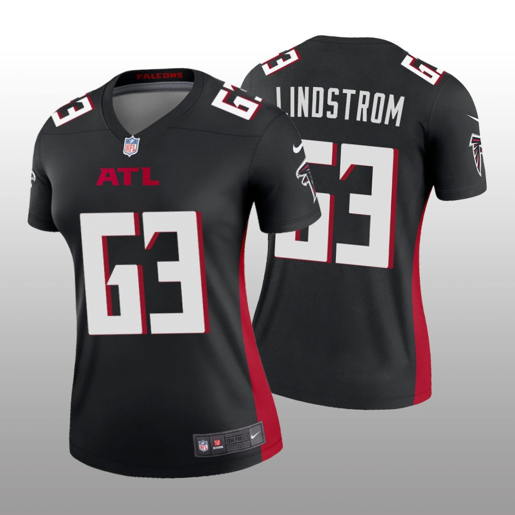 Atlanta Falcons Chris Lindstrom Black Jersey Legend Women's
