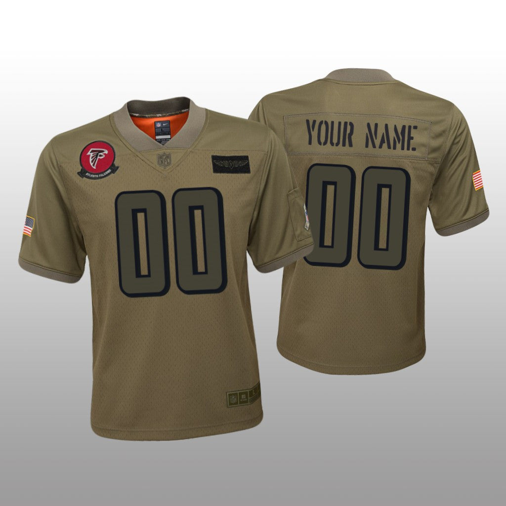 Atlanta Falcons Custom Camo Jersey Salute to Service Youth
