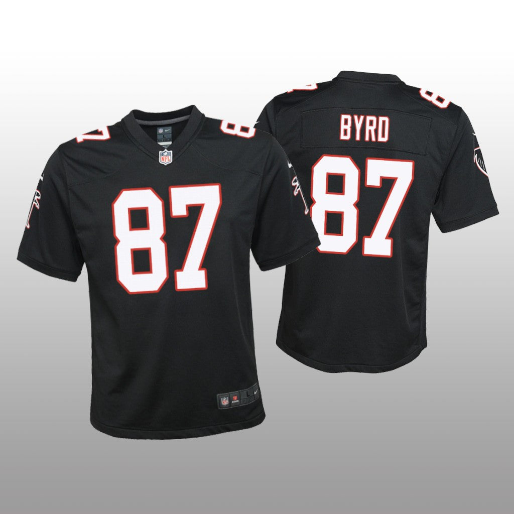 Atlanta Falcons Damiere Byrd Black Jersey Throwback Game Youth