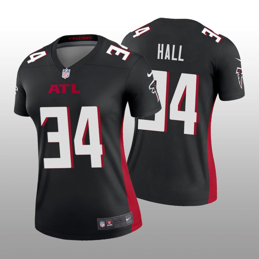 Atlanta Falcons Darren Hall Black Jersey Legend Women's