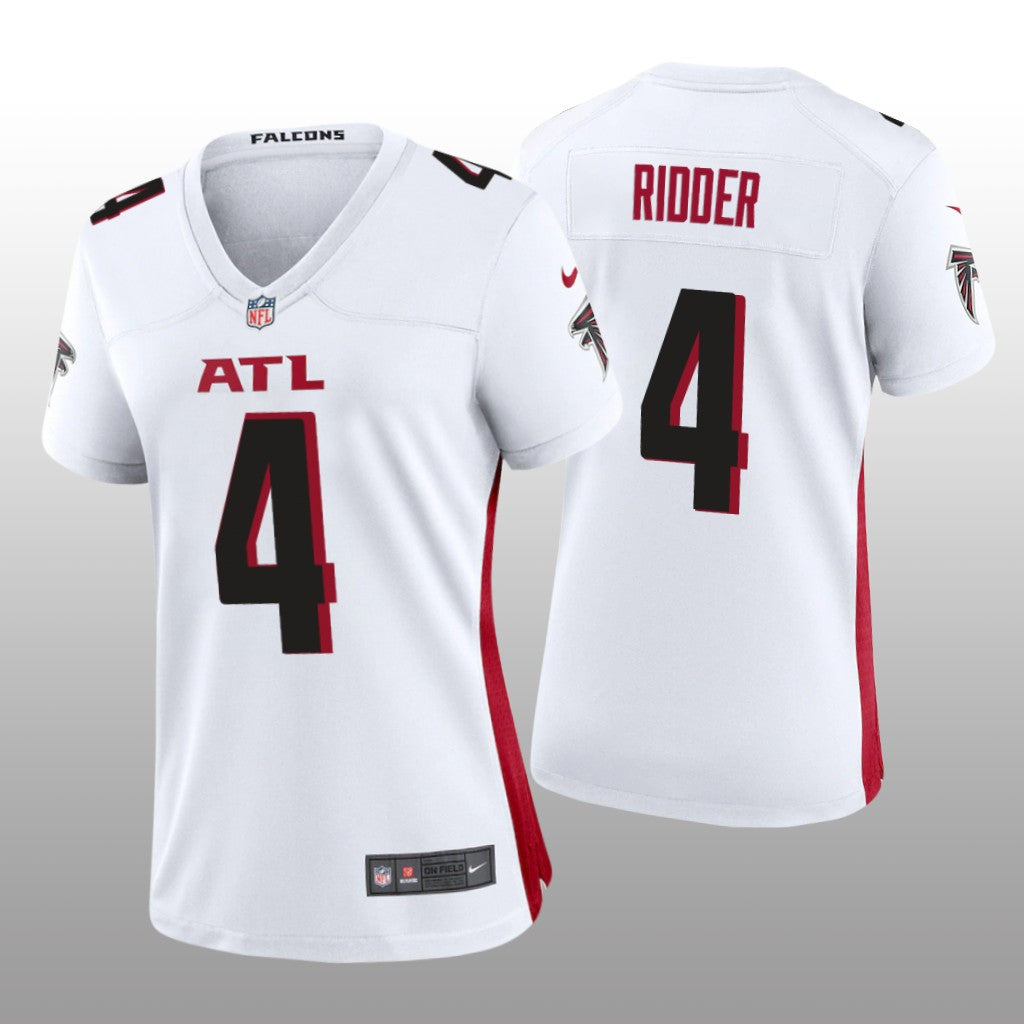 Atlanta Falcons Desmond Ridder White Jersey Game Women's