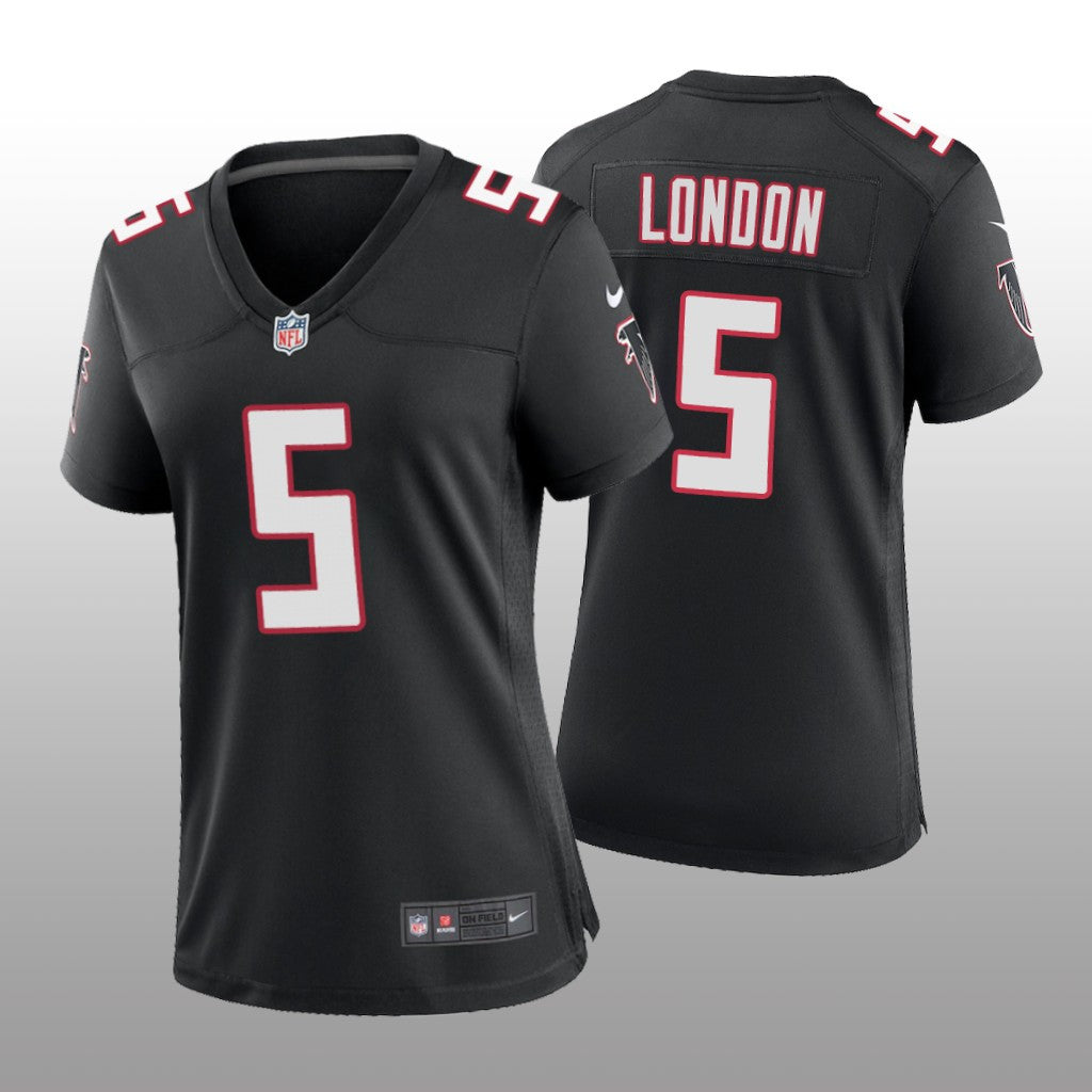 Atlanta Falcons Drake London Black Jersey Throwback Game Women's