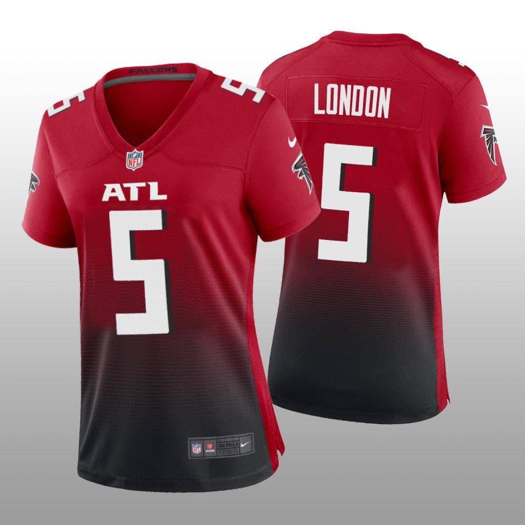 Atlanta Falcons Drake London Red Jersey Alternate Game Women's