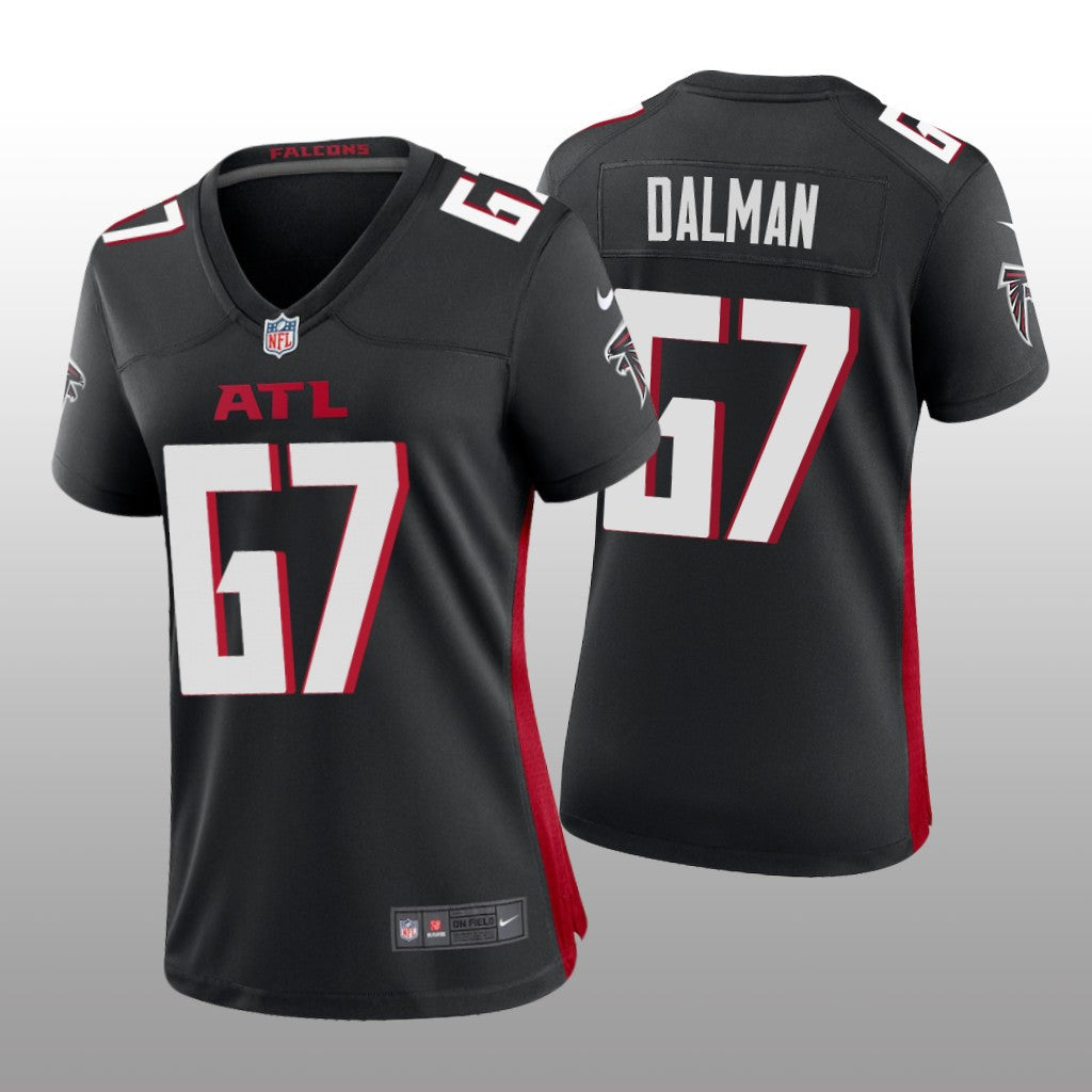 Atlanta Falcons Drew Dalman Black Jersey Game Women's