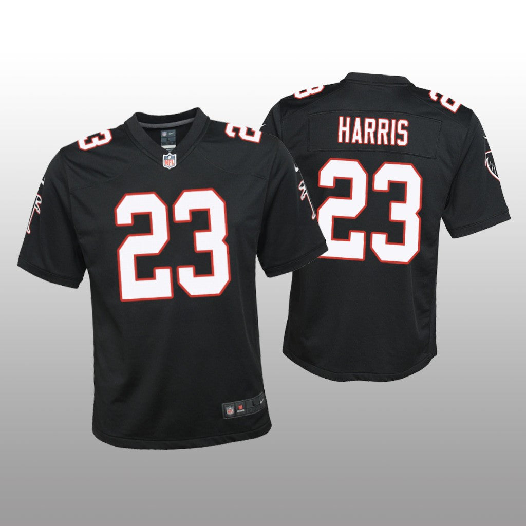 Atlanta Falcons Erik Harris Black Jersey Throwback Game Youth