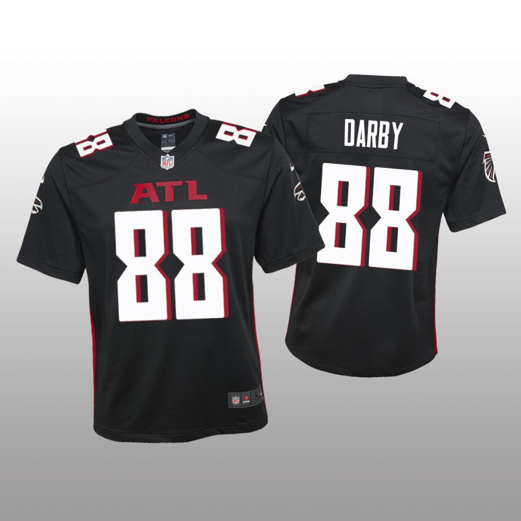 Atlanta Falcons Frank Darby Black Jersey Game Youth