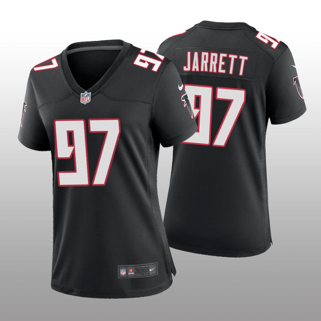 Atlanta Falcons Grady Jarrett Black Jersey Throwback Game Women's