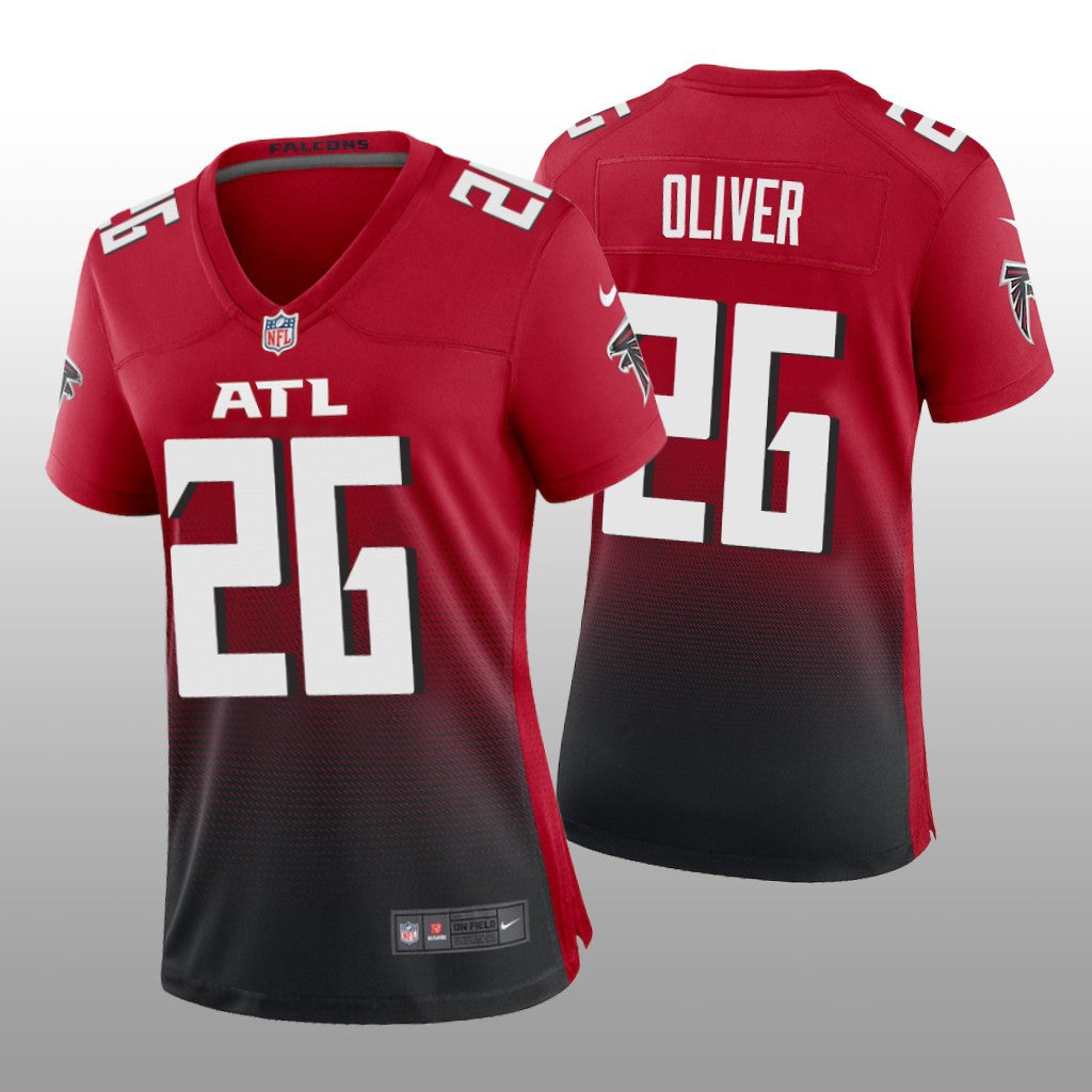 Atlanta Falcons Isaiah Oliver Red Jersey 2nd Alternate Game Women's