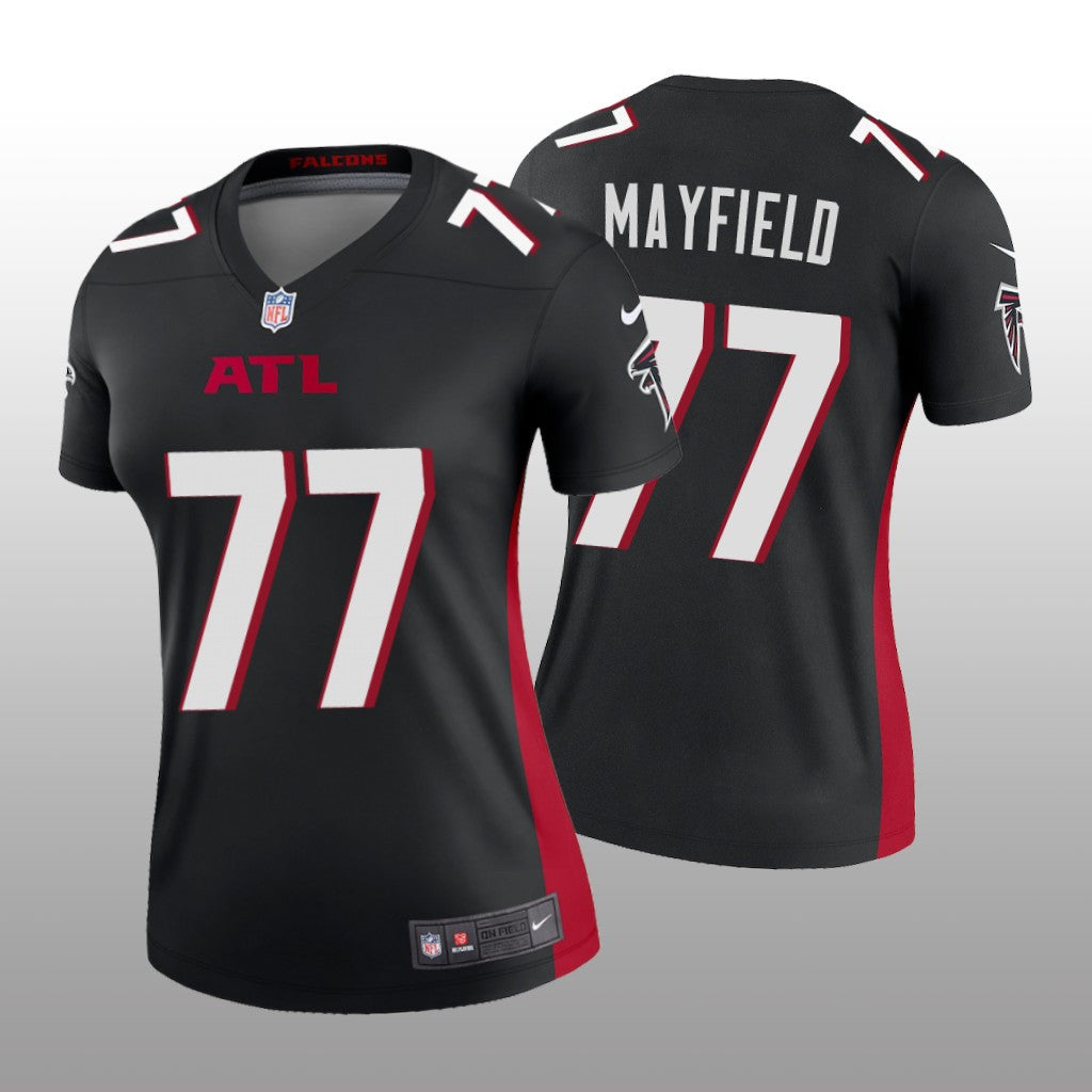 Atlanta Falcons Jalen Mayfield Black Jersey Legend Women's