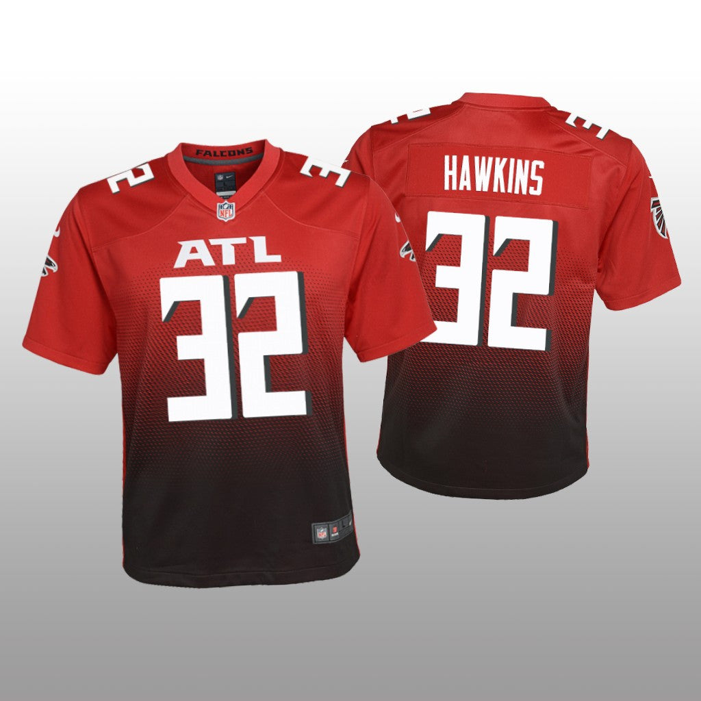 Atlanta Falcons Jaylinn Hawkins Red Jersey Alternate Game Youth