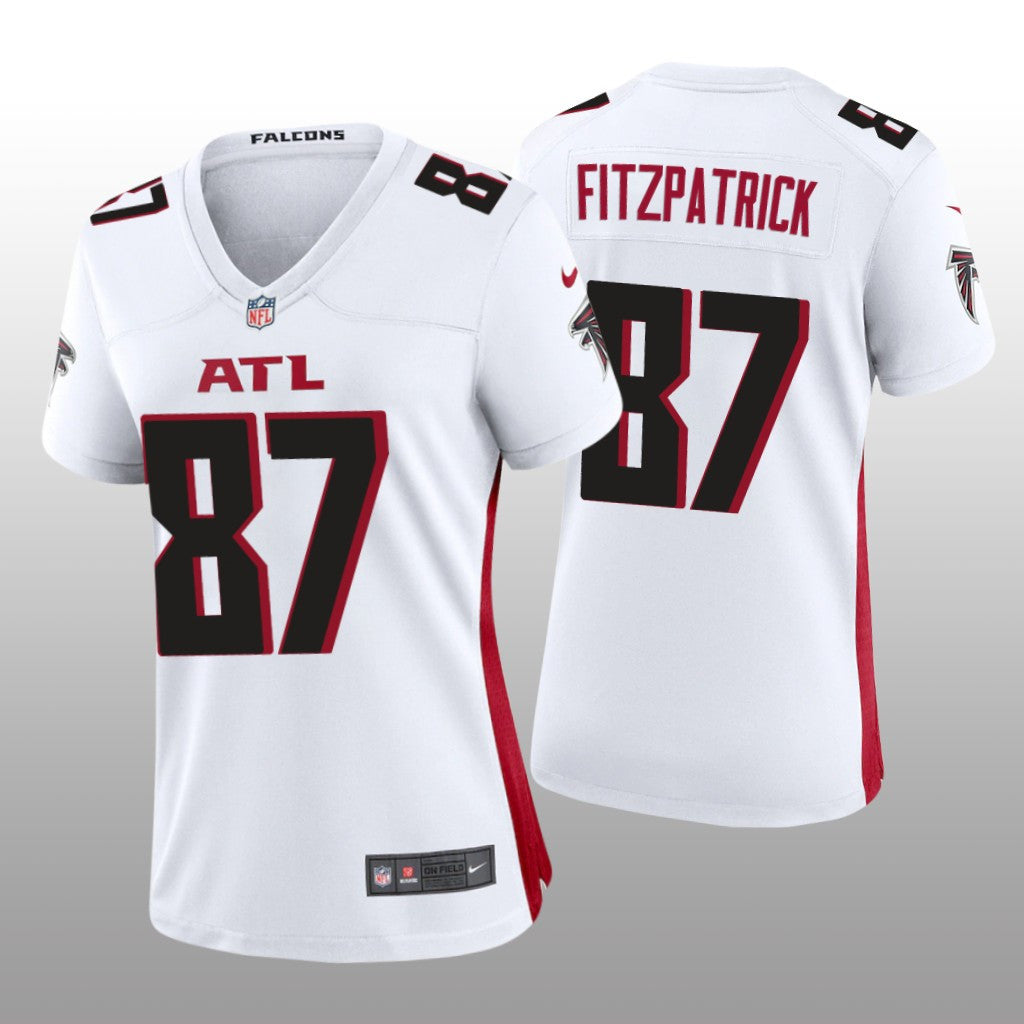 Atlanta Falcons John FitzPatrick White Jersey Game Women's