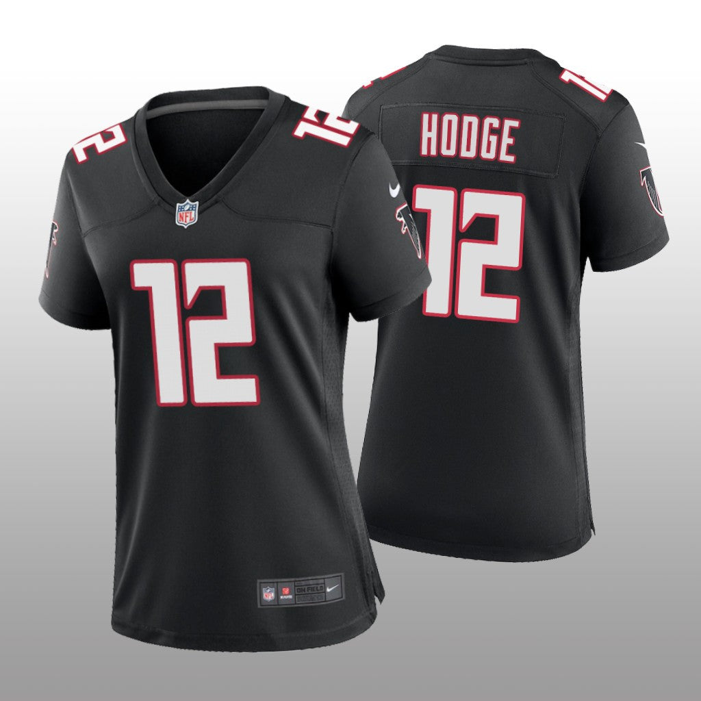 Atlanta Falcons KhaDarel Hodge Black Jersey Throwback Game Women's
