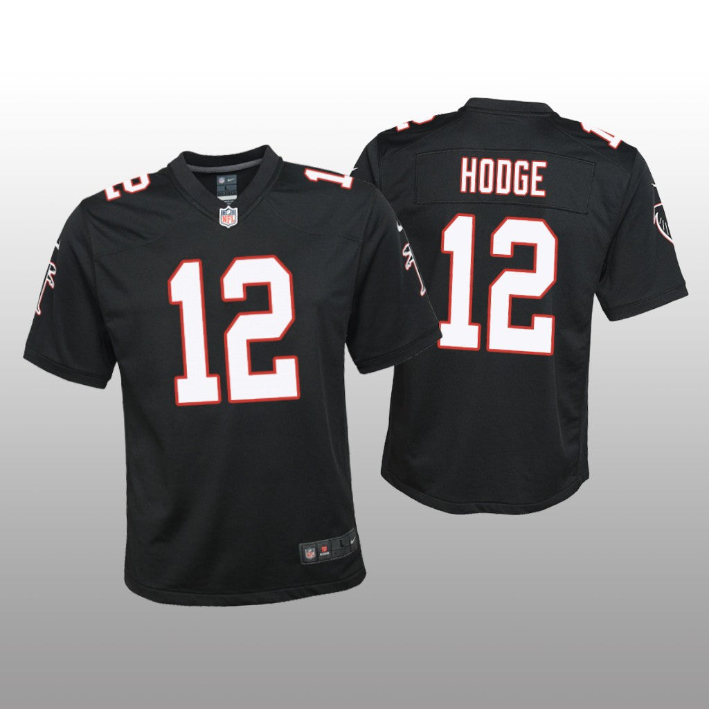 Atlanta Falcons KhaDarel Hodge Black Jersey Throwback Game Youth