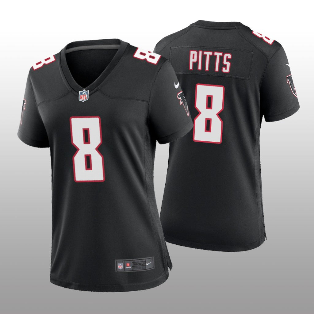 Atlanta Falcons Kyle Pitts Black Jersey Throwback Game Women's