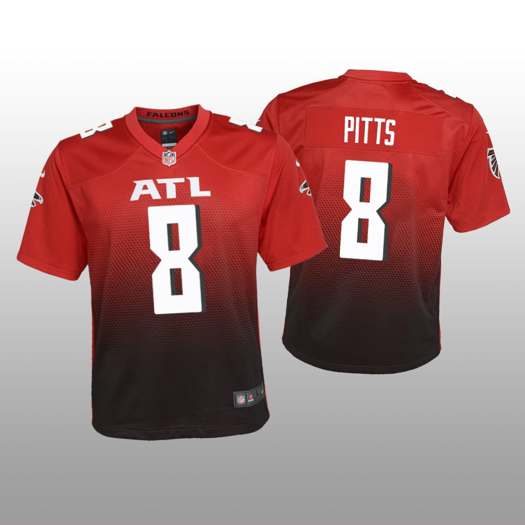 Atlanta Falcons Kyle Pitts Red Jersey Alternate Game Youth