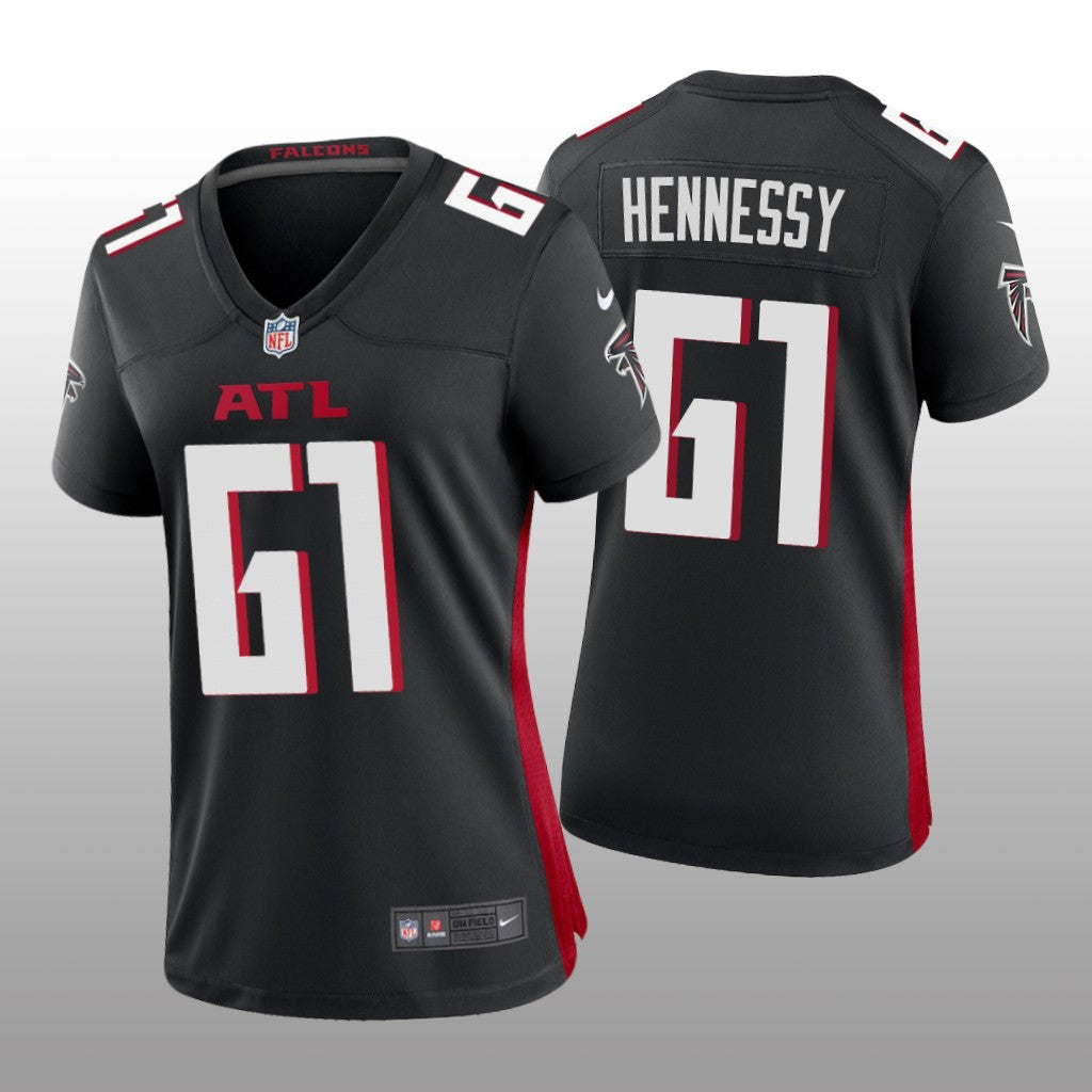 Atlanta Falcons Matt Hennessy Black Jersey Game Women's