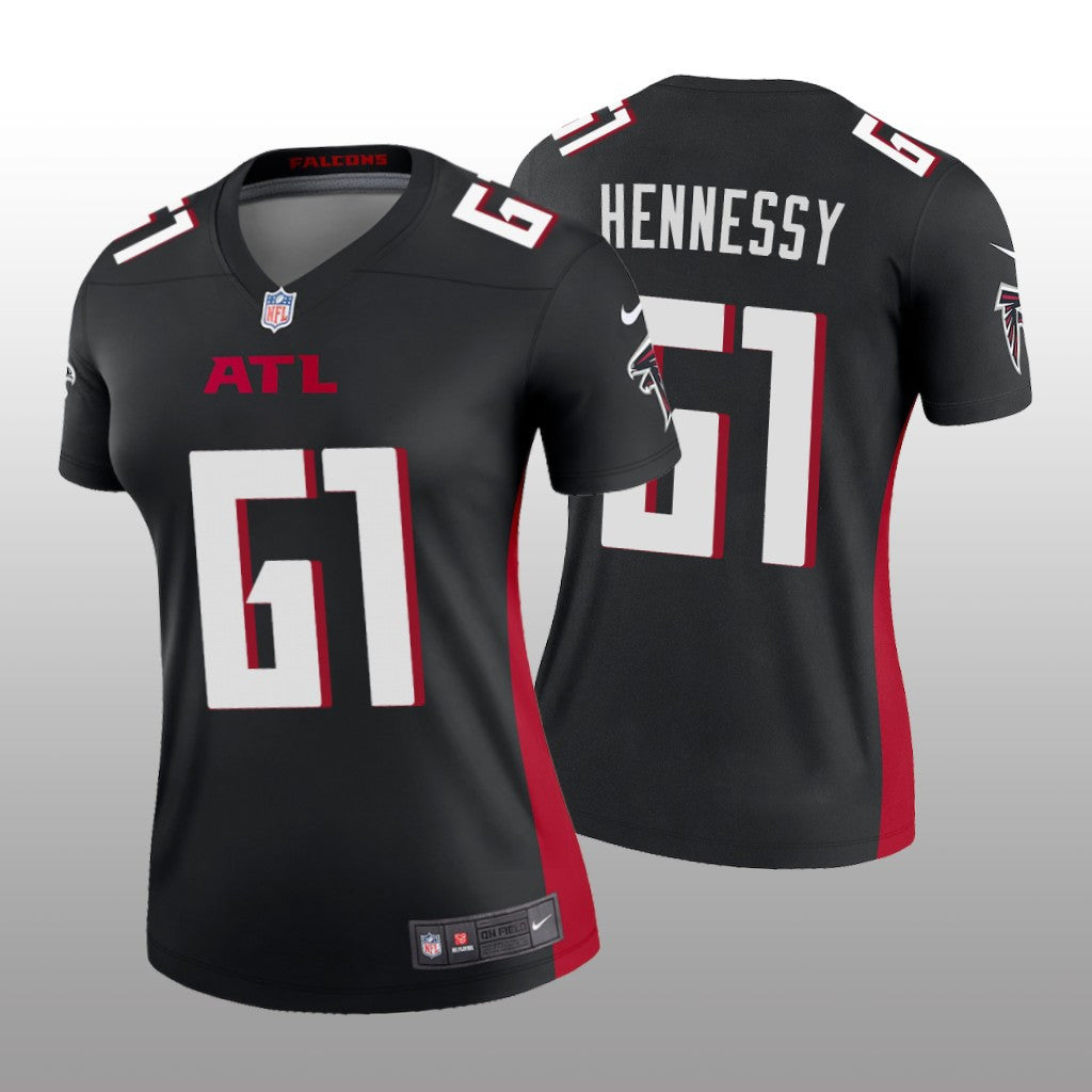 Atlanta Falcons Matt Hennessy Black Jersey Legend Women's