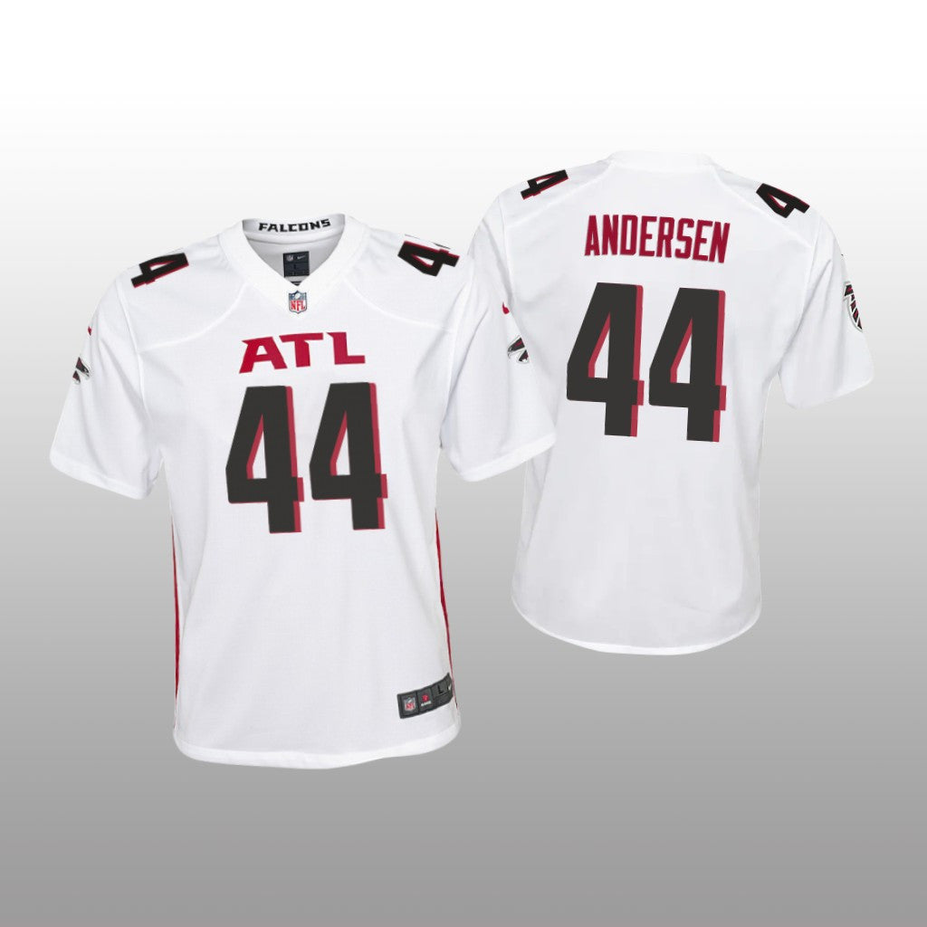 Atlanta Falcons Troy Andersen White Jersey Game Youth