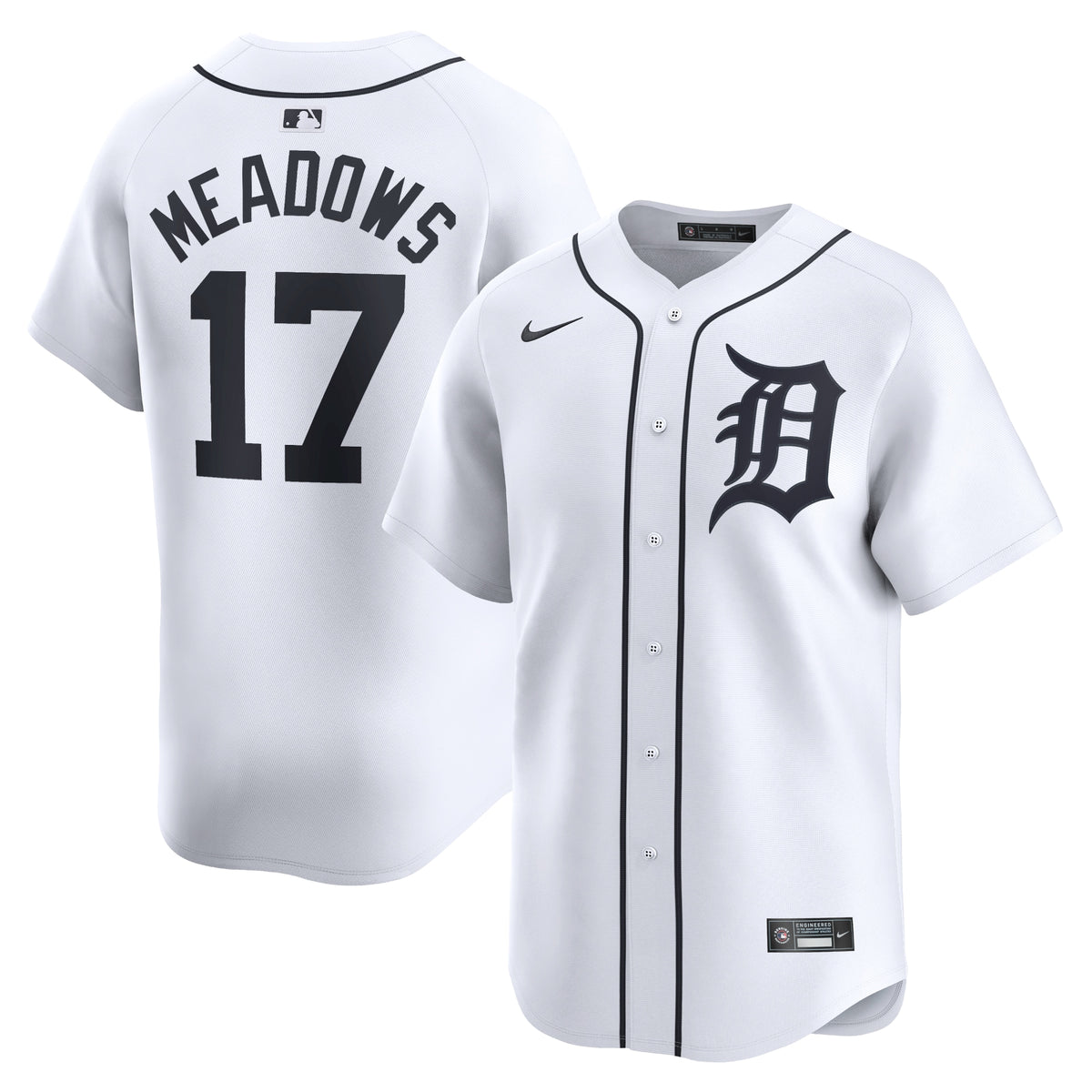 Austin Meadows Detroit Tigers Nike Home Limited Player Jersey White