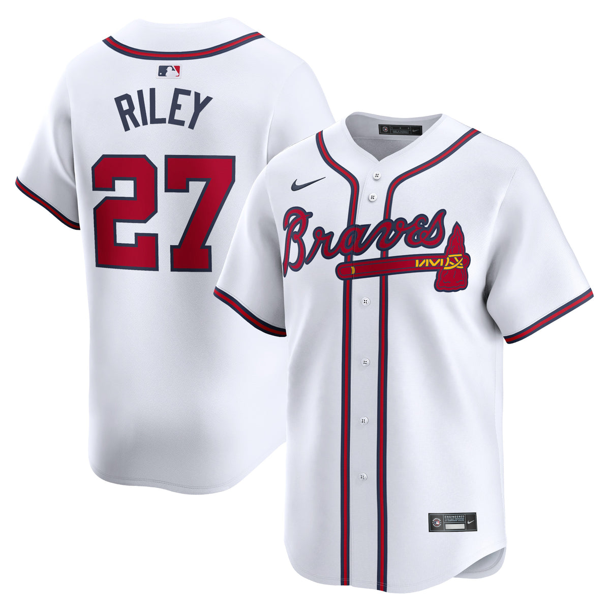 Austin Riley Atlanta Braves Nike Home Limited Player Jersey White
