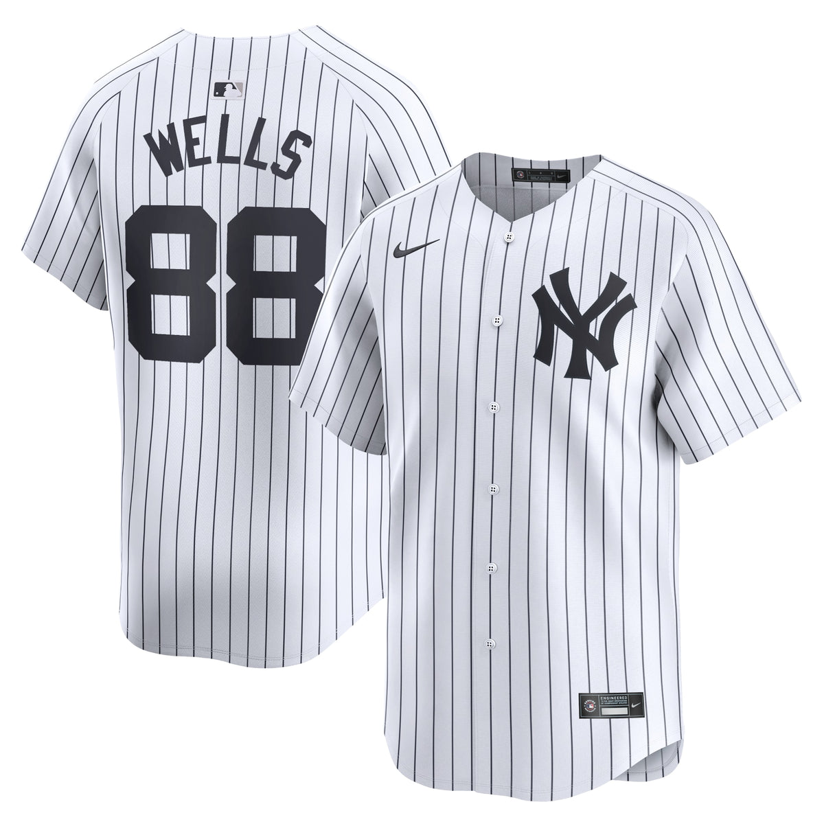 Austin Wells New York Yankees Nike Home Limited Player Jersey White