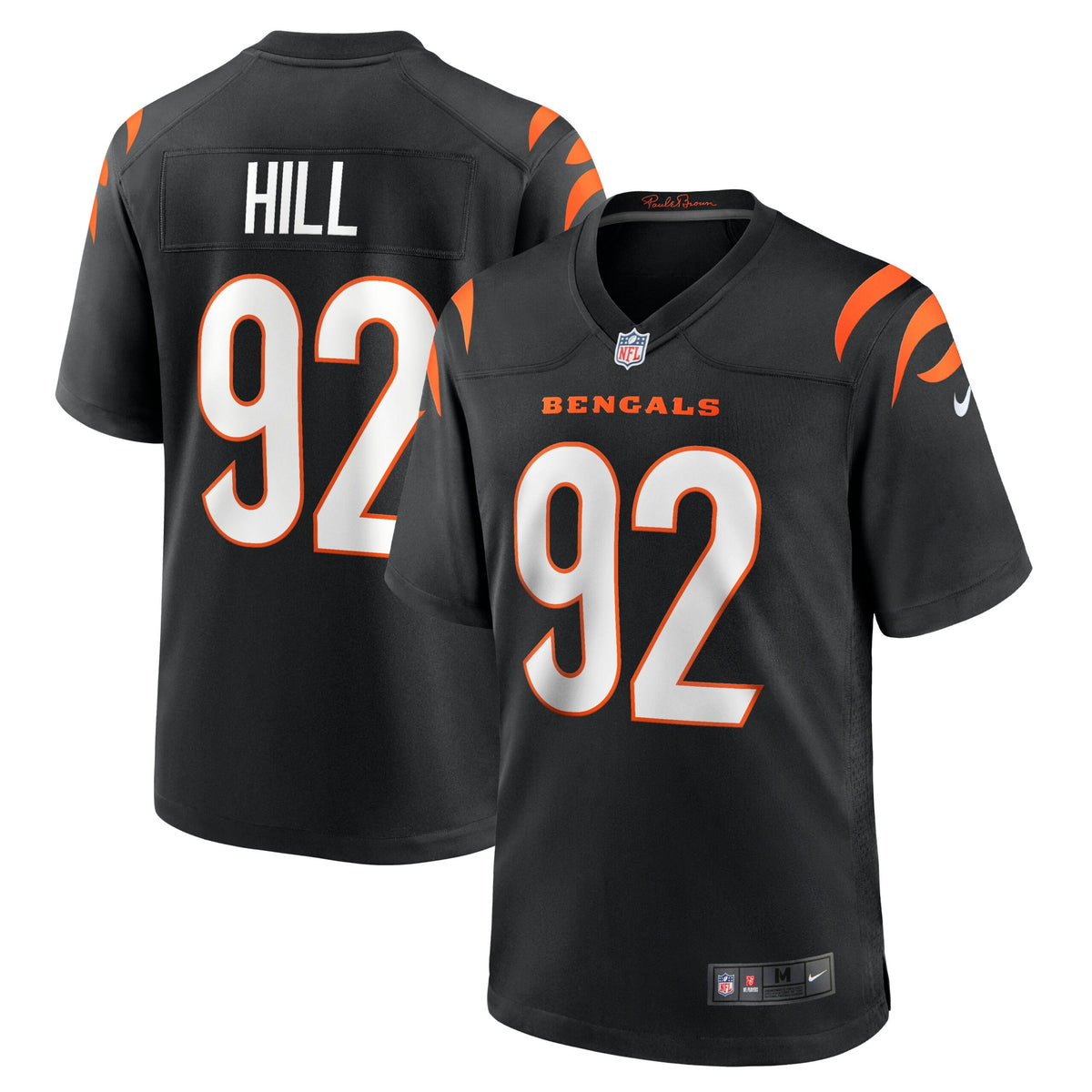 B.J. Hill Cincinnati Bengals Nike Game Jersey Black