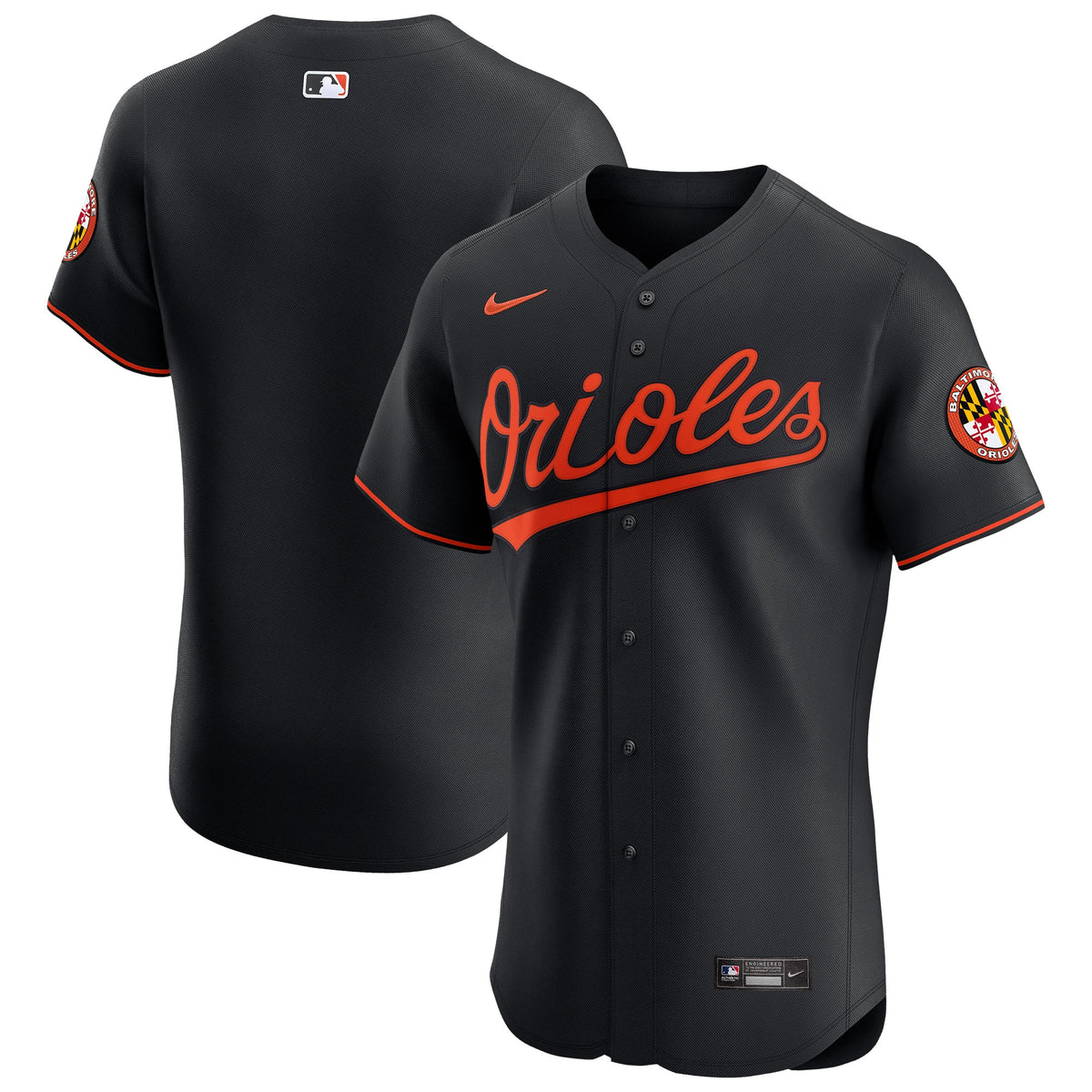 Baltimore Orioles Nike Alternate Vapor Premier Elite Patch Jersey Black