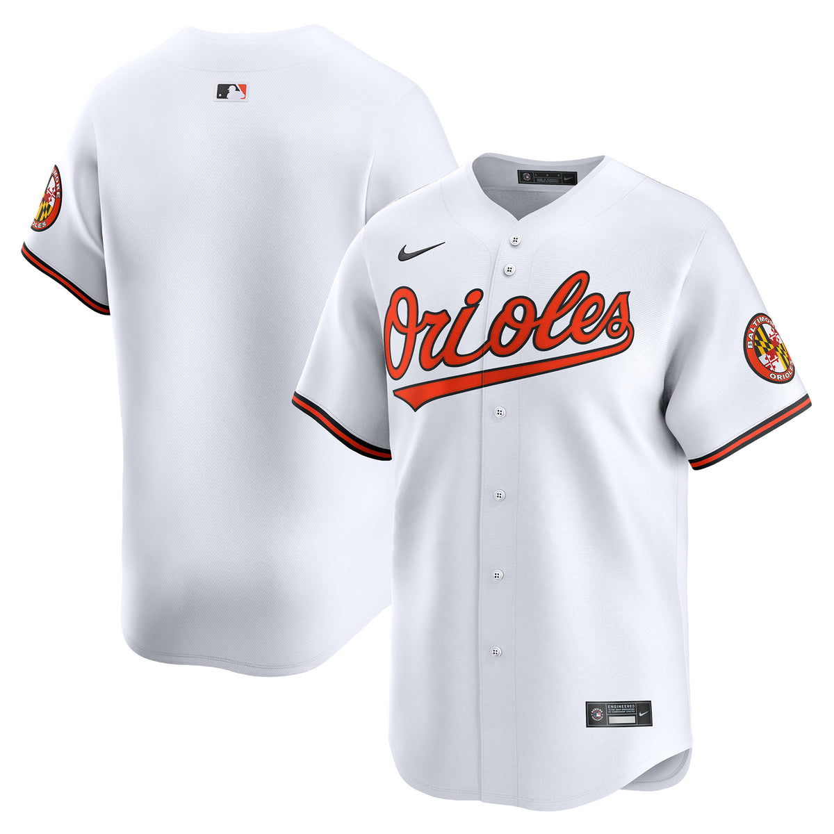 Baltimore Orioles Nike Home Limited Jersey White
