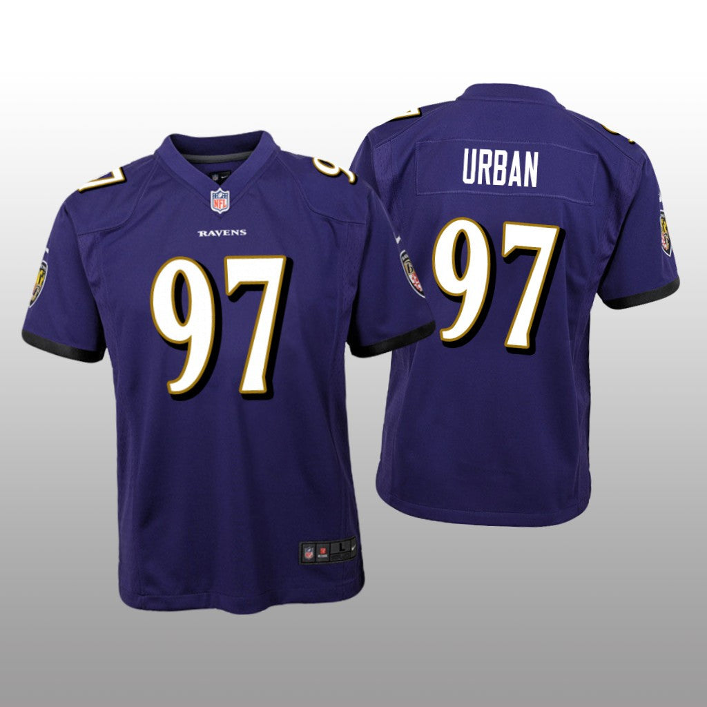 Baltimore Ravens Brent Urban Purple Jersey Game Youth