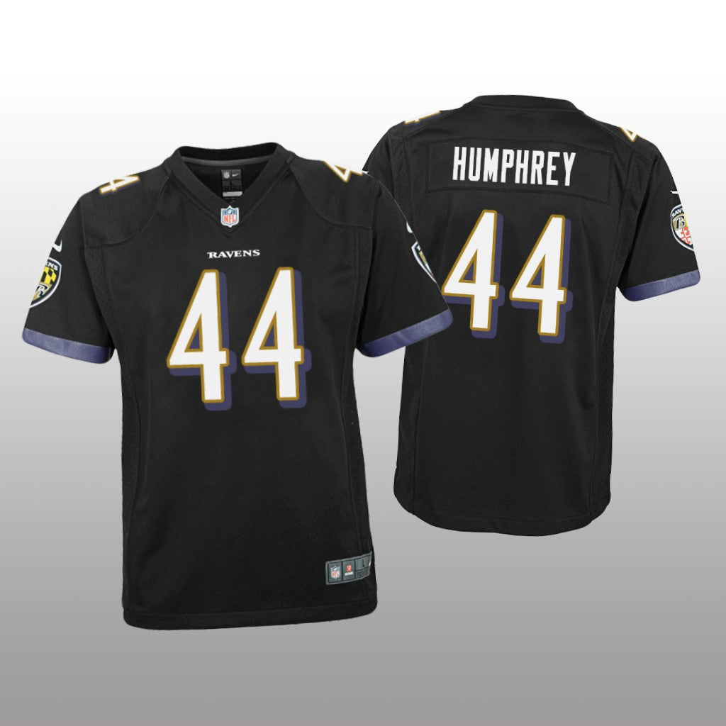 Baltimore Ravens Marlon Humphrey Black Jersey Game Youth