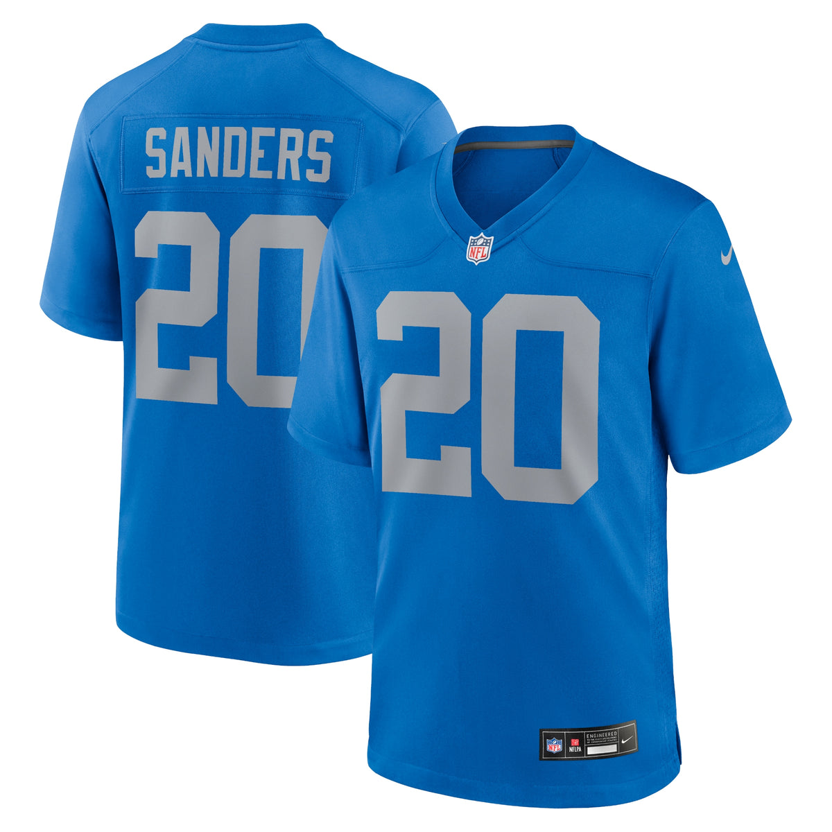Barry Sanders Detroit Lions Nike Alternate Game Jersey Blue