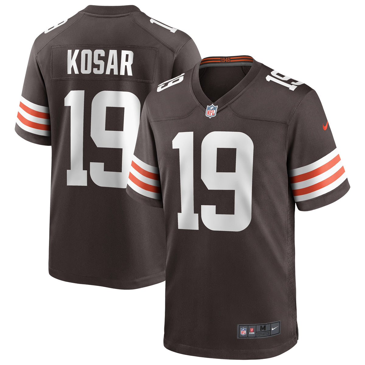Bernie Kosar Cleveland Browns Nike Game Retired Player Jersey Brown