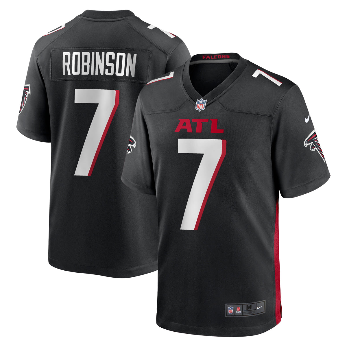 Bijan Robinson Atlanta Falcons Nike 2023 NFL Draft First Round Pick Game Jersey Black
