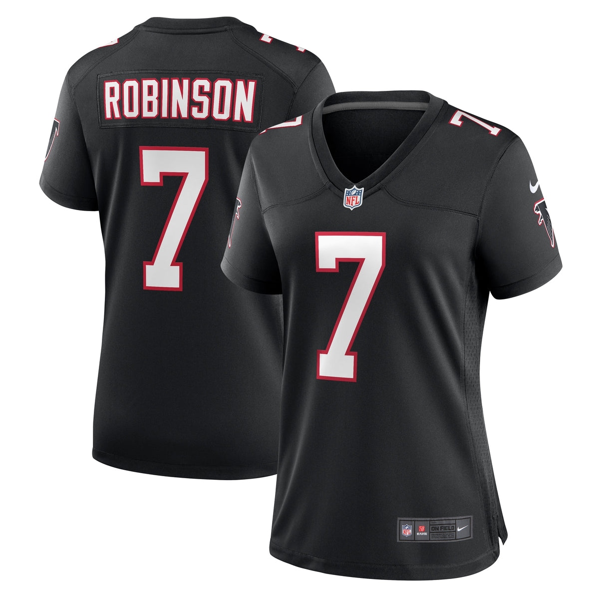 Bijan Robinson Atlanta Falcons Nike Women's Alternate Game Jersey Black