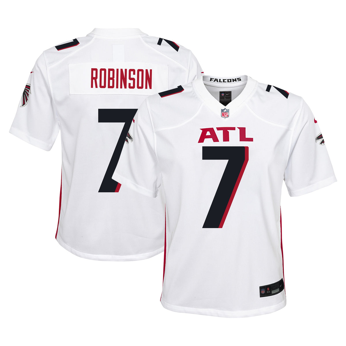 Bijan Robinson Atlanta Falcons Nike Youth Player Game Jersey White