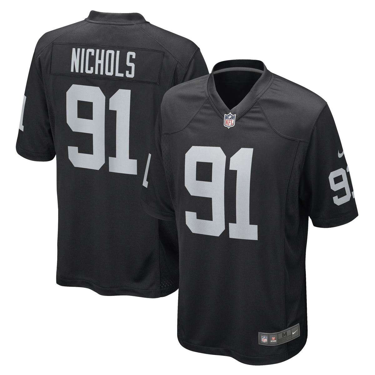 Bilal Nichols Las Vegas Raiders Nike Game Player Jersey Black