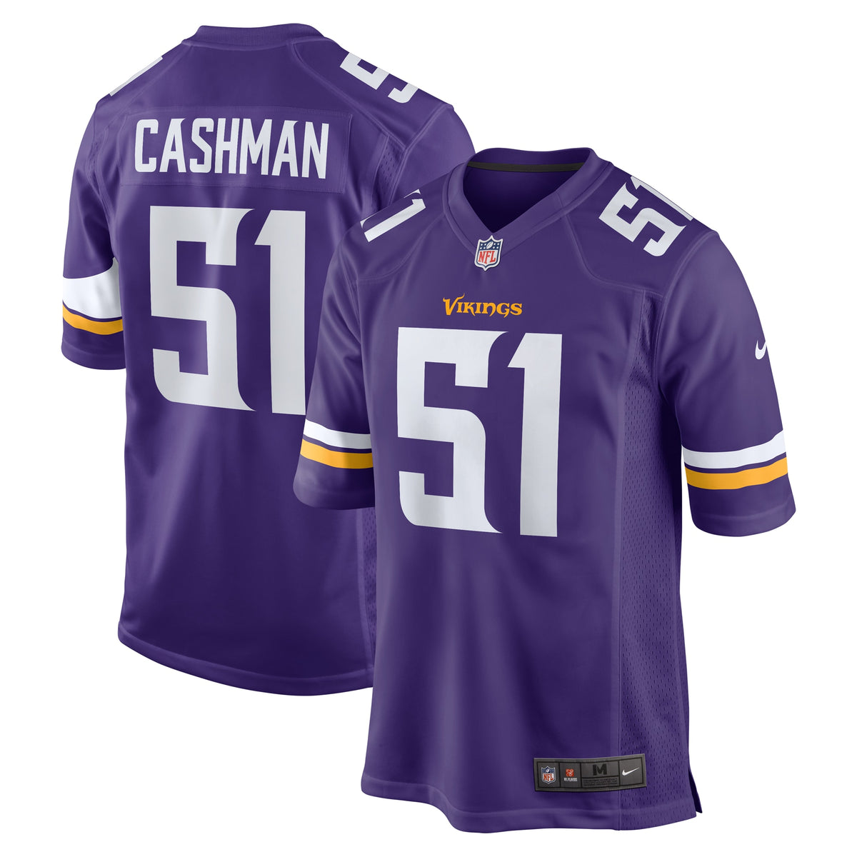 Blake Cashman Minnesota Vikings Nike Team Game Jersey Purple