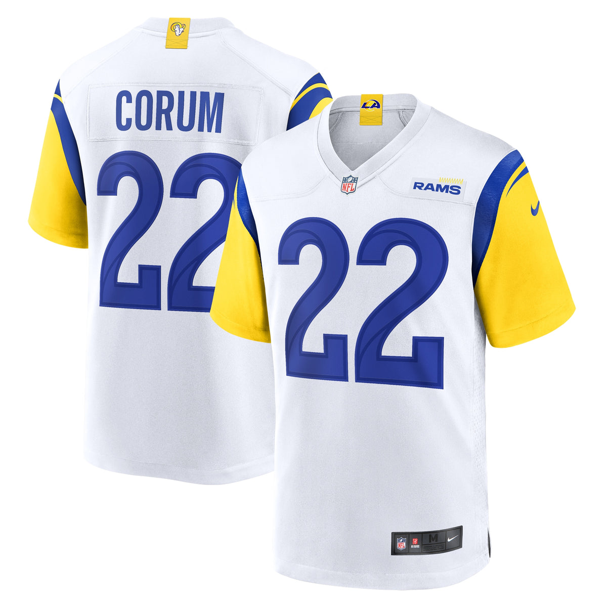 Blake Corum Los Angeles Rams Nike Game Jersey White