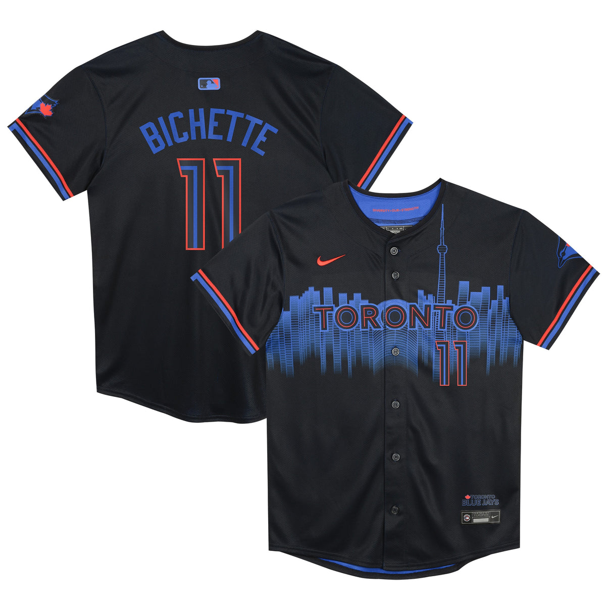 Bo Bichette Toronto Blue Jays Nike Preschool 2024 City Connect Limited Player Jersey Navy