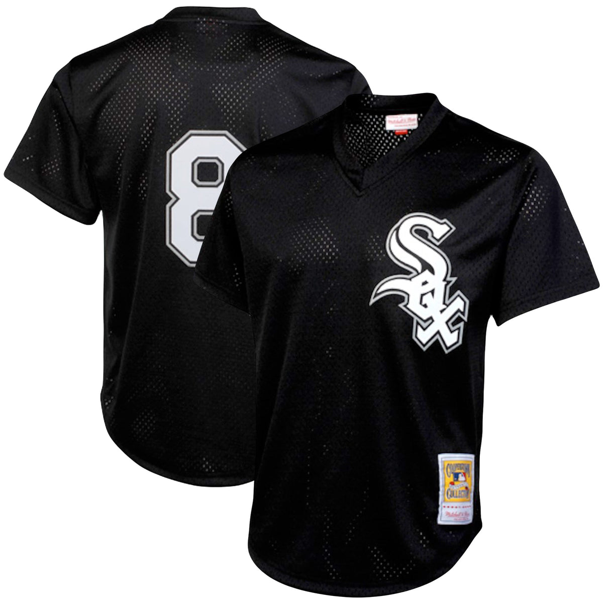 Bo Jackson Chicago White Sox Mitchell Ness Cooperstown Collection Big Tall Mesh Batting Practice Jersey Black