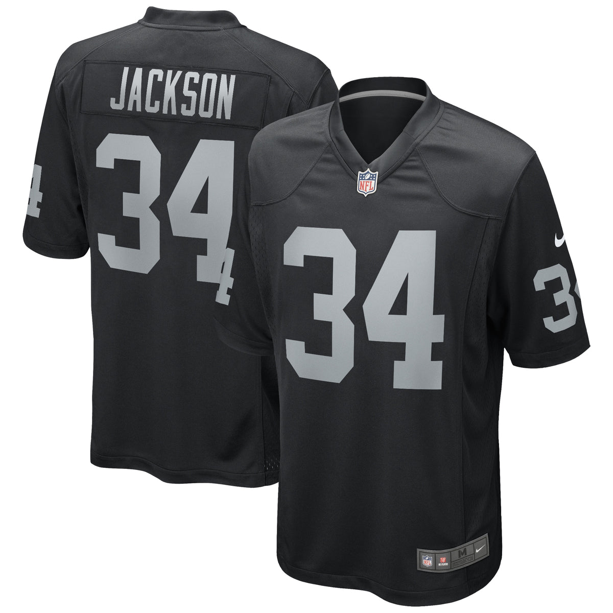 Bo Jackson Las Vegas Raiders Nike Game Retired Player Jersey Black