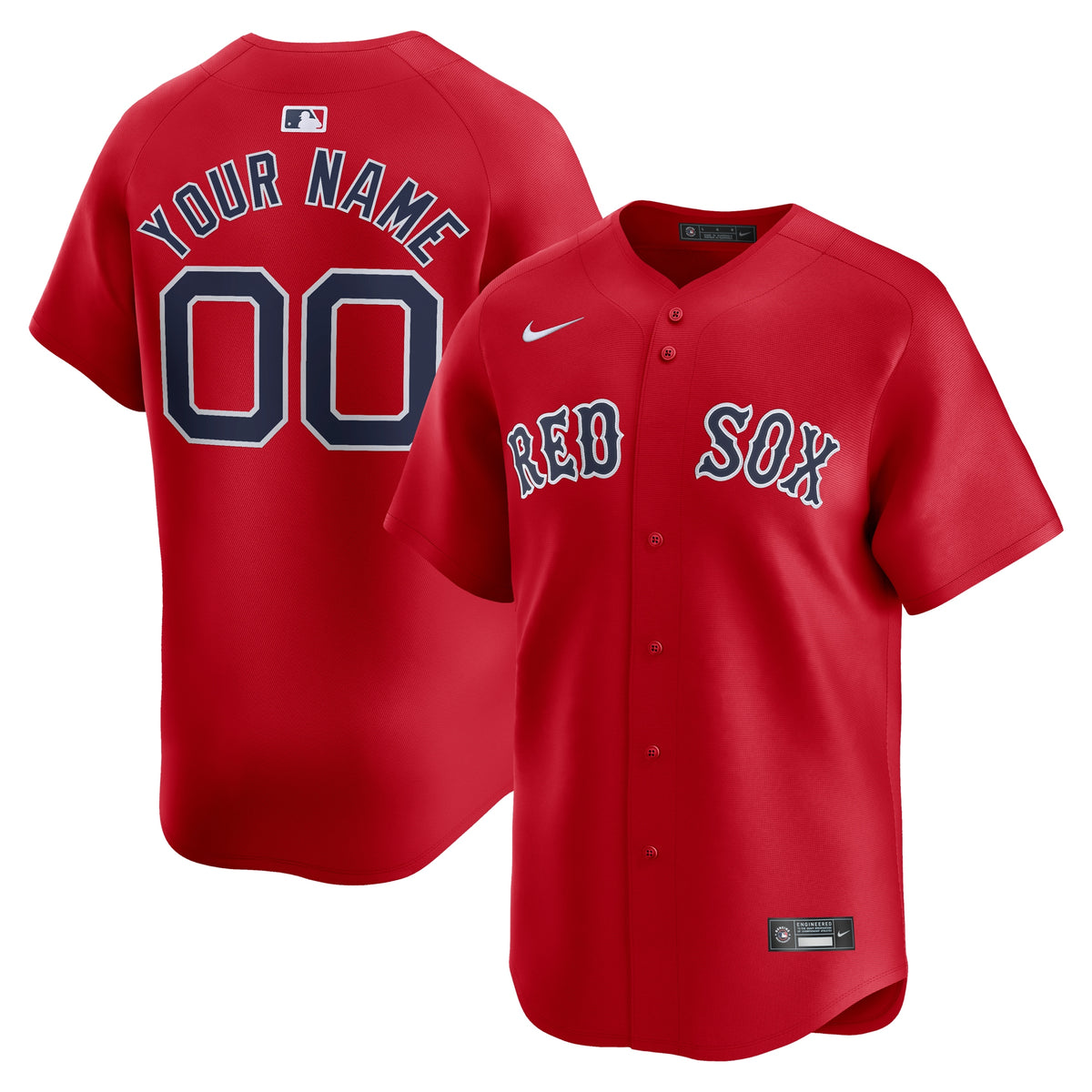 Boston Red Sox Nike Alternate Limited Custom Jersey Red