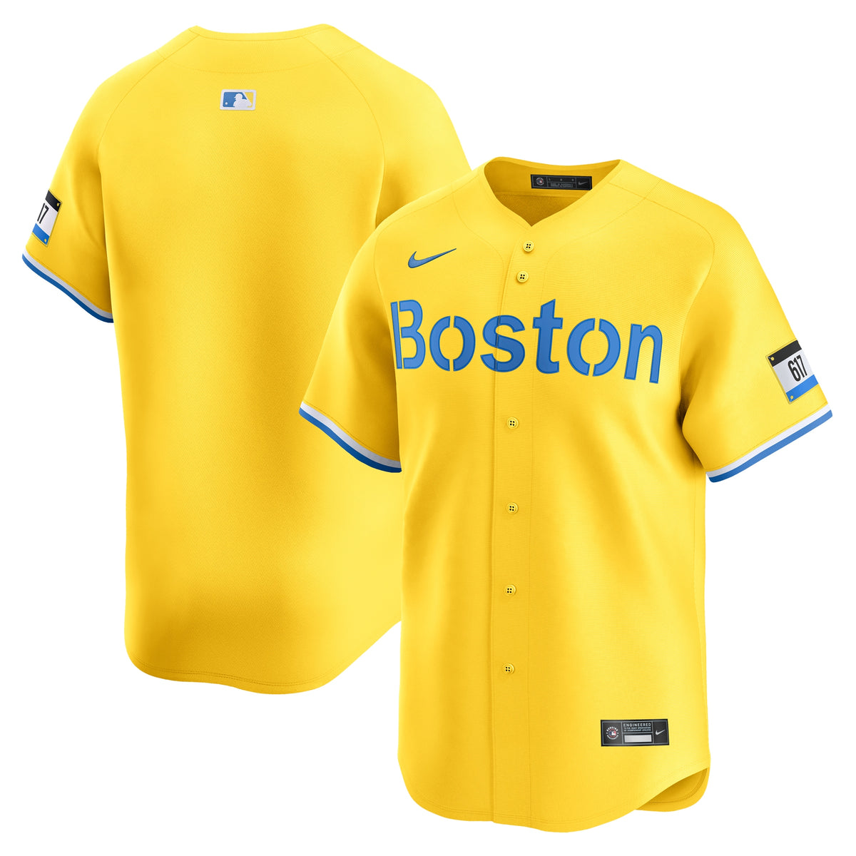 Boston Red Sox Nike City Connect Limited Jersey Gold