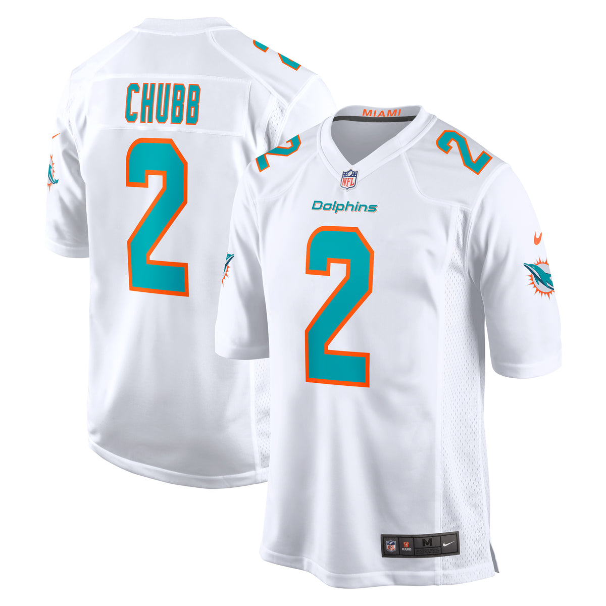 Bradley Chubb Miami Dolphins Nike Game Player Jersey White