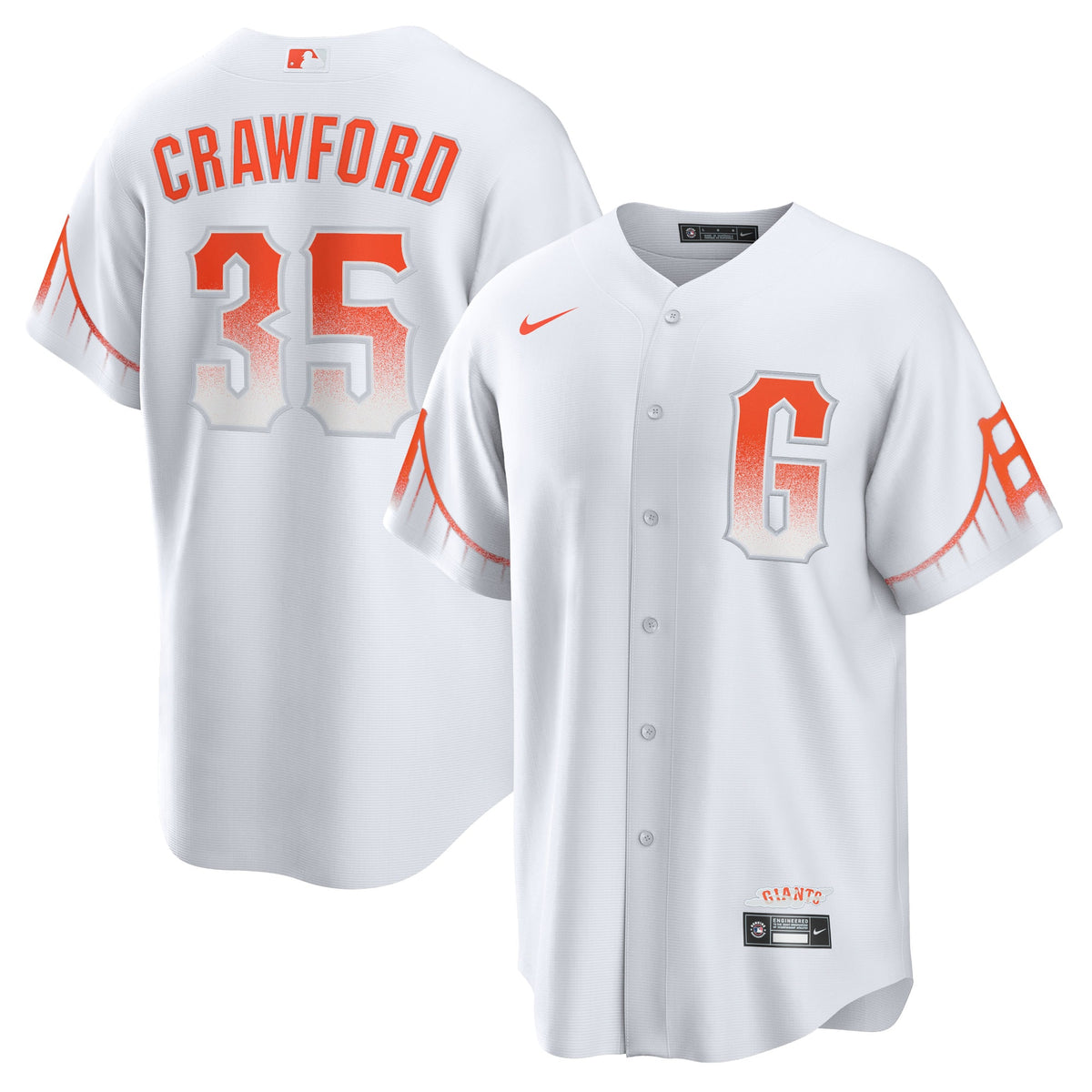 Brandon Crawford San Francisco Giants Nike City Connect Replica Player Jersey White